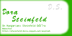 dora steinfeld business card